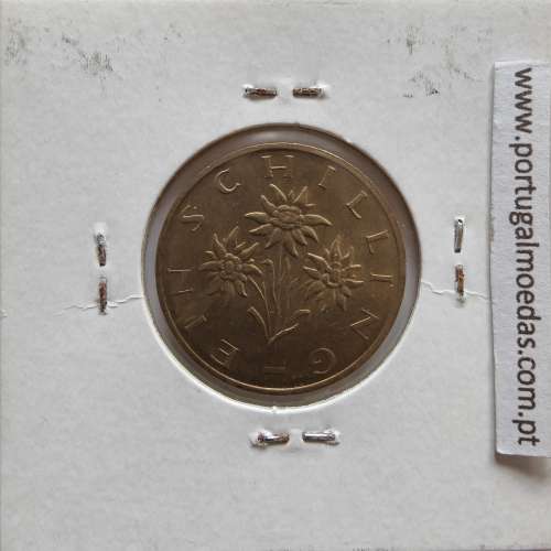 Áustria 1 Schilling 1996 Bronze-Aluminío, World Coins Austria KM 2886, coin of 1 schiling 1996 Aluminium-bronze