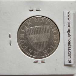 Áustria 10 Schilling 1958 Prata, World Coins Austria KM 2882, coin of 10 schiling 1958 silver