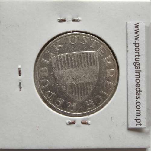 Áustria 10 Schilling 1958 Prata, World Coins Austria KM 2882, coin of 10 schiling 1958 silver
