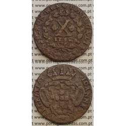 MOEDA X RÉIS COBRE 1732 (BC) - D.JOÃO V