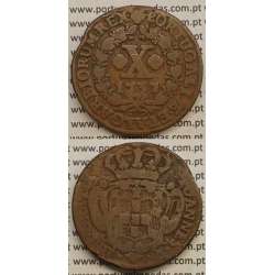 MOEDA X RÉIS COBRE 1737 (BC) - D.JOÃO V