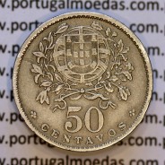50 Centavos 1927 em Alpaca, $50 centavos 1927 Republica Portuguesa, (MBC), World Coins Portugal  KM#577