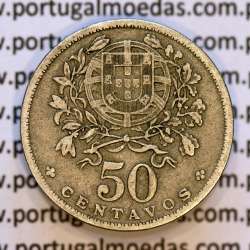 50 Centavos 1927 em Alpaca, $50 centavos 1927 Republica Portuguesa, (MBC), World Coins Portugal  KM 577 50 Centavos 1927 em Alpaca, $50 centavos 1927 Republica Portuguesa, (MBC), World Coins Portugal  KM 577