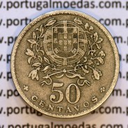 50 Centavos 1927 em Alpaca, $50 centavos 1927 Republica Portuguesa, (MBC), World Coins Portugal  KM 577