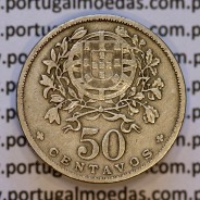 50 Centavos 1927 em Alpaca, $50 centavos 1927 Republica Portuguesa, (BC+/MBC-), World Coins Portugal  KM 577