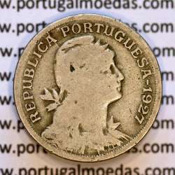 50 Centavos 1927 em Alpaca, $50 centavos 1927 Republica Portuguesa, (BC), World Coins Portugal  KM 577 50 Centavos 1927 em Alpaca, $50 centavos 1927 Republica Portuguesa, (BC), World Coins Portugal  KM 577