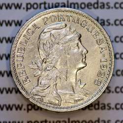 Portugal, Nickel brass coin of 50 Centavos 1928 of Portuguese Republic, (AU), World Coins Portugal KM 577