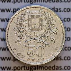 Portugal, Nickel brass coin of 50 Centavos 1928 of Portuguese Republic, (AU), World Coins Portugal KM 577