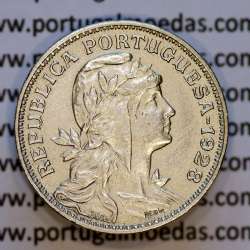 50 Centavos 1928 em Alpaca, $50 centavos 1928 Republica Portuguesa, (Bela-), World Coins Portugal  KM 577