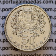 50 Centavos 1928 em Alpaca, $50 centavos 1928 Republica Portuguesa, (Bela-), World Coins Portugal  KM#577