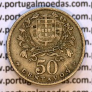 50 Centavos 1928 em Alpaca, $50 centavos 1928 Republica Portuguesa, (MBC+), World Coins Portugal  KM 577