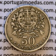 50 Centavos 1928 em Alpaca, $50 centavos 1928 Republica Portuguesa, (MBC), World Coins Portugal  KM 577