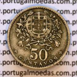 50 Centavos 1928 em Alpaca, $50 centavos 1928 Republica Portuguesa, (MBC), World Coins Portugal  KM 577 50 Centavos 1928 em Alpaca, $50 centavos 1928 Republica Portuguesa, (MBC), World Coins Portugal  KM 577