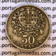 50 Centavos 1928 em Alpaca, $50 centavos 1928 Republica Portuguesa, (MBC), World Coins Portugal  KM 577