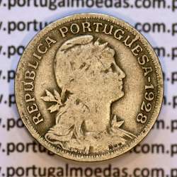 50 Centavos 1928 em Alpaca, $50 centavos 1928 Republica Portuguesa, (BC), World Coins Portugal  KM 577 50 Centavos 1928 em Alpaca, $50 centavos 1928 Republica Portuguesa, (BC), World Coins Portugal  KM 577