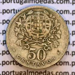 50 Centavos 1928 em Alpaca, $50 centavos 1928 Republica Portuguesa, (BC), World Coins Portugal  KM 577 50 Centavos 1928 em Alpaca, $50 centavos 1928 Republica Portuguesa, (BC), World Coins Portugal  KM 577