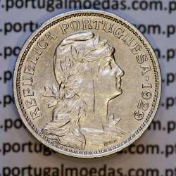 Portugal, Nickel brass coin of 50 Centavos 1929 of Portuguese Republic, (AU), World Coins Portugal KM 577