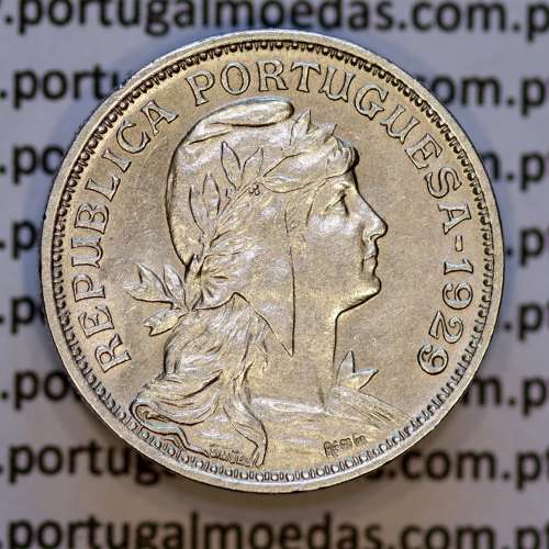 Portugal, Nickel brass coin of 50 Centavos 1929 of Portuguese Republic, (AU), World Coins Portugal KM 577