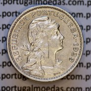 50 Centavos 1929 em Alpaca, $50 centavos Republica Portuguesa, (Bela) World Coins Portugal  KM 577
