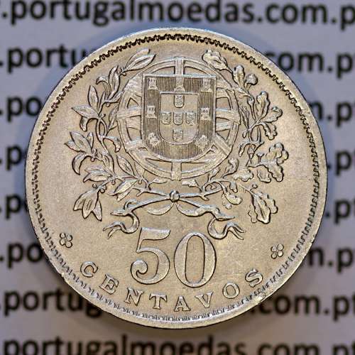 Portugal, Nickel brass coin of 50 Centavos 1929 of Portuguese Republic, (AU), World Coins Portugal KM 577