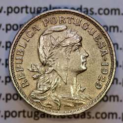 Portugal, Nickel brass coin of 50 Centavos 1929 of Portuguese Republic, (AU), World Coins Portugal KM 577