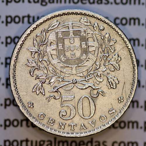 Portugal, Nickel brass coin of 50 Centavos 1929 of Portuguese Republic, (AU), World Coins Portugal KM 577