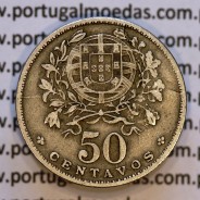 50 Centavos 1929 em Alpaca, $50 centavos Republica Portuguesa, (MBC+) World Coins Portugal  KM#577