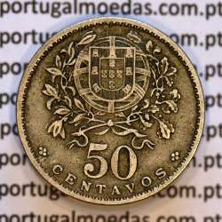 50 Centavos 1929 em Alpaca, $50 centavos Republica Portuguesa, (MBC+) World Coins Portugal  KM 577