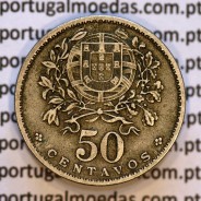 50 Centavos 1929 em Alpaca, $50 centavos Republica Portuguesa, (MBC+) World Coins Portugal  KM 577