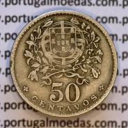 50 Centavos 1929 em Alpaca, $50 centavos Republica Portuguesa, (MBC) World Coins Portugal  KM 577