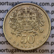 50 Centavos 1929 em Alpaca, $50 centavos Republica Portuguesa, (MBC) World Coins Portugal  KM#577