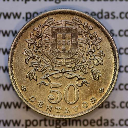 50 Centavos 1930 Alpaca, $50 Centavos 1930 Republica Portuguesa, (Bela), World Coins Portugal KM 577