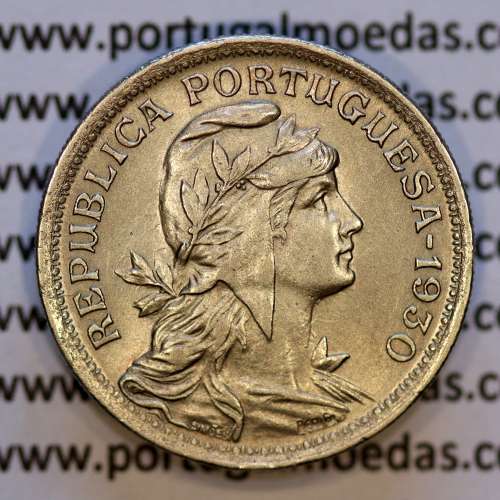 50 Centavos 1930 Alpaca, $50 Centavos 1930 Republica Portuguesa, (Bela), World Coins Portugal KM 577