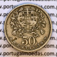 50 Centavos 1930 Alpaca, $50 Centavos 1930 Republica Portuguesa, (MBC), World Coins Portugal KM#577
