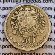 50 Centavos 1930 Alpaca, $50 Centavos 1930 Republica Portuguesa, (BC), World Coins Portugal KM#577