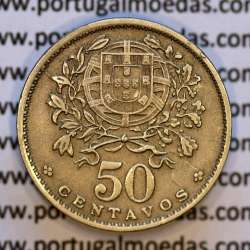 Portugal, Nickel brass coin of 50 Centavos 1931 of Portuguese Republic, (VF+), World Coins Portugal KM 577