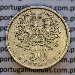 50 Centavos 1931 Alpaca, $50 Centavos 1931 Republica Portuguesa, (MBC+), World Coins Portugal KM 577