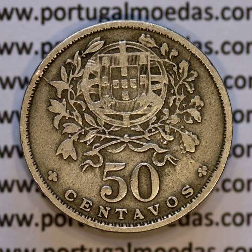 50 Centavos 1931 Alpaca, $50 Centavos 1931 Republica Portuguesa, (MBC), World Coins Portugal KM 577