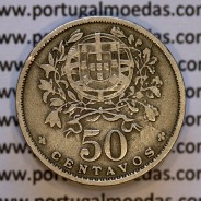 50 Centavos 1931 Alpaca, $50 Centavos 1931 Republica Portuguesa, (MBC), World Coins Portugal KM 577