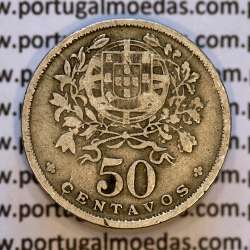 50 Centavos 1931 Alpaca, $50 Centavos 1931 Republica Portuguesa, (MBC), World Coins Portugal KM 577 50 Centavos 1931 Alpaca, $50 Centavos 1931 Republica Portuguesa, (MBC), World Coins Portugal KM 577