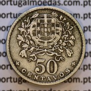 50 Centavos 1935 Alpaca, $50 centavos 1935 Republica Portuguesa, (MBC), World Coins Portugal KM#577