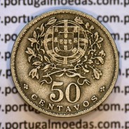50 Centavos 1935 Alpaca, $50 centavos 1935 Republica Portuguesa, (BC+), World Coins Portugal KM 577