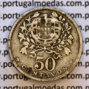 50 Centavos 1935 Alpaca, $50 centavos 1935 Republica Portuguesa, (BC), World Coins Portugal KM 577