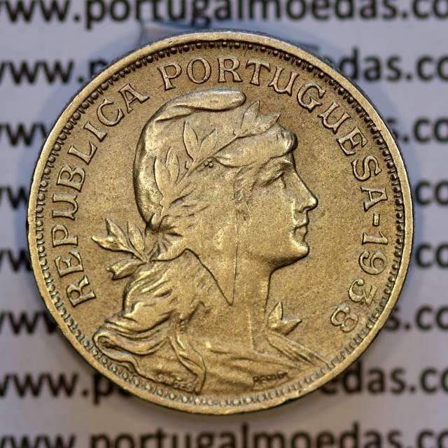 50 Centavos 1938 Alpaca, $50 centavos 1938 Republica Portuguesa, (MBC+),  World Coins Portugal  KM 577
