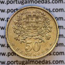 50 Centavos 1938 Alpaca, $50 centavos 1938 Republica Portuguesa, (MBC+),  World Coins Portugal  KM 577