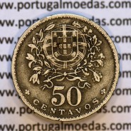 50 Centavos 1938 Alpaca, $50 centavos 1938 Republica Portuguesa, (MBC),  World Coins Portugal  KM 577