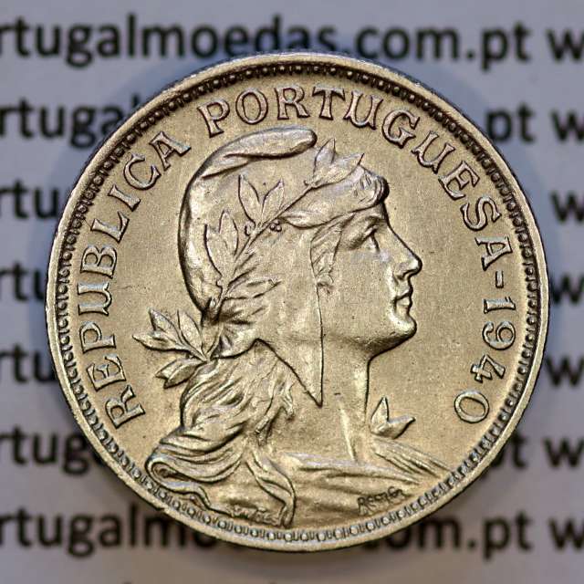 50 Centavos 1940 Alpaca, $50 centavos 1940 Republica Portuguesa, (Bela), World Coins Portugal KM 577