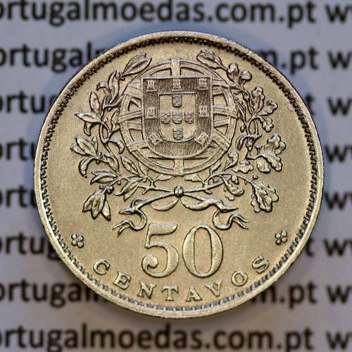50 Centavos 1940 Alpaca, $50 centavos 1940 Republica Portuguesa, (Bela), World Coins Portugal KM 577
