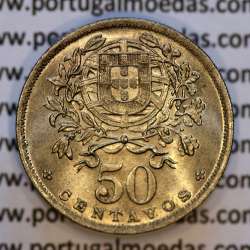 50 Centavos 1940 Alpaca, $50 centavos 1940 Republica Portuguesa, (Bela-), World Coins Portugal KM 577