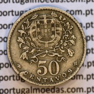 50 Centavos 1940 Alpaca, $50 centavos 1940 Republica Portuguesa, (MBC+), World Coins Portugal KM 577